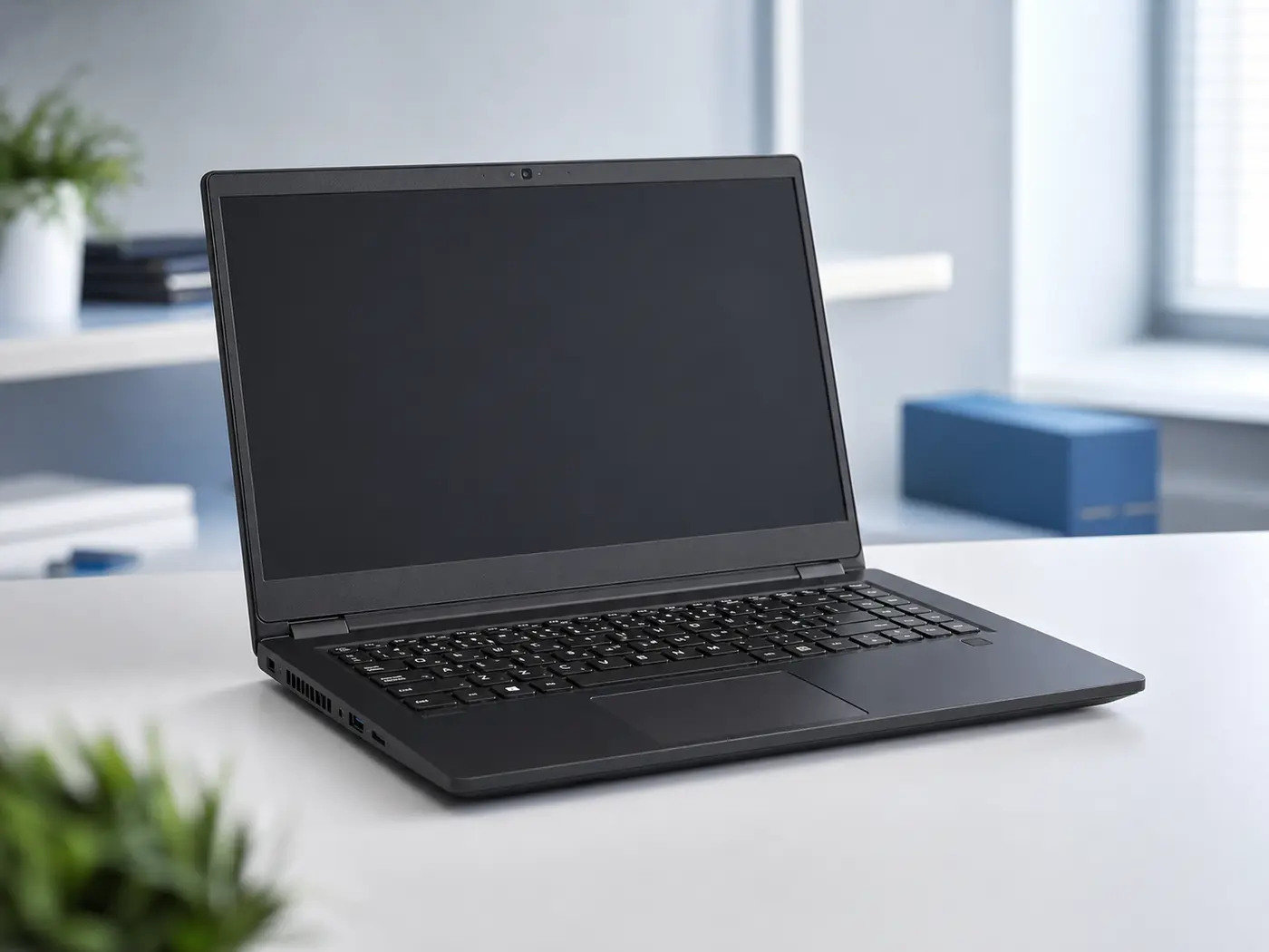 Business notebook k pronájmu připravený na pracovním stole